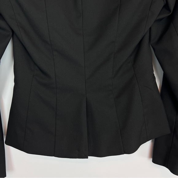 H&M Womens Black Blazer Suit Jacket Single Button Fully Lined Size 2 - Picture 10 of 10
